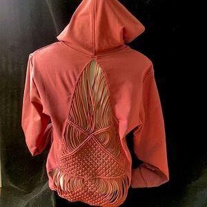 Knotted Back Detail Hoodie